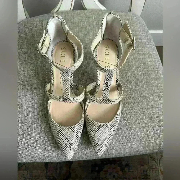 Sole Society Edlyn Snakeskin Pump Size 8.5 - Picture 3 of 7